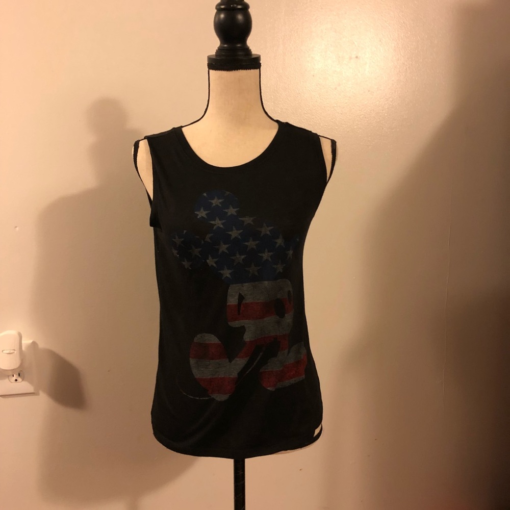 Mickey Mouse Small American flag tank